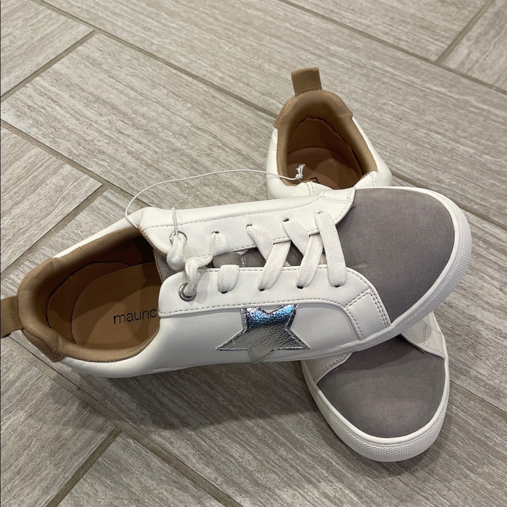 Maurices White and Silver Star Sneakers - Picture 2 of 6